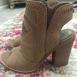 Vince Camuto Open Toe Booties size 7